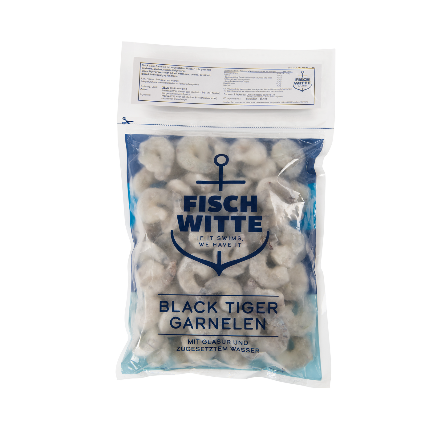 Black Tiger Garnelen 26/30 - 800g
