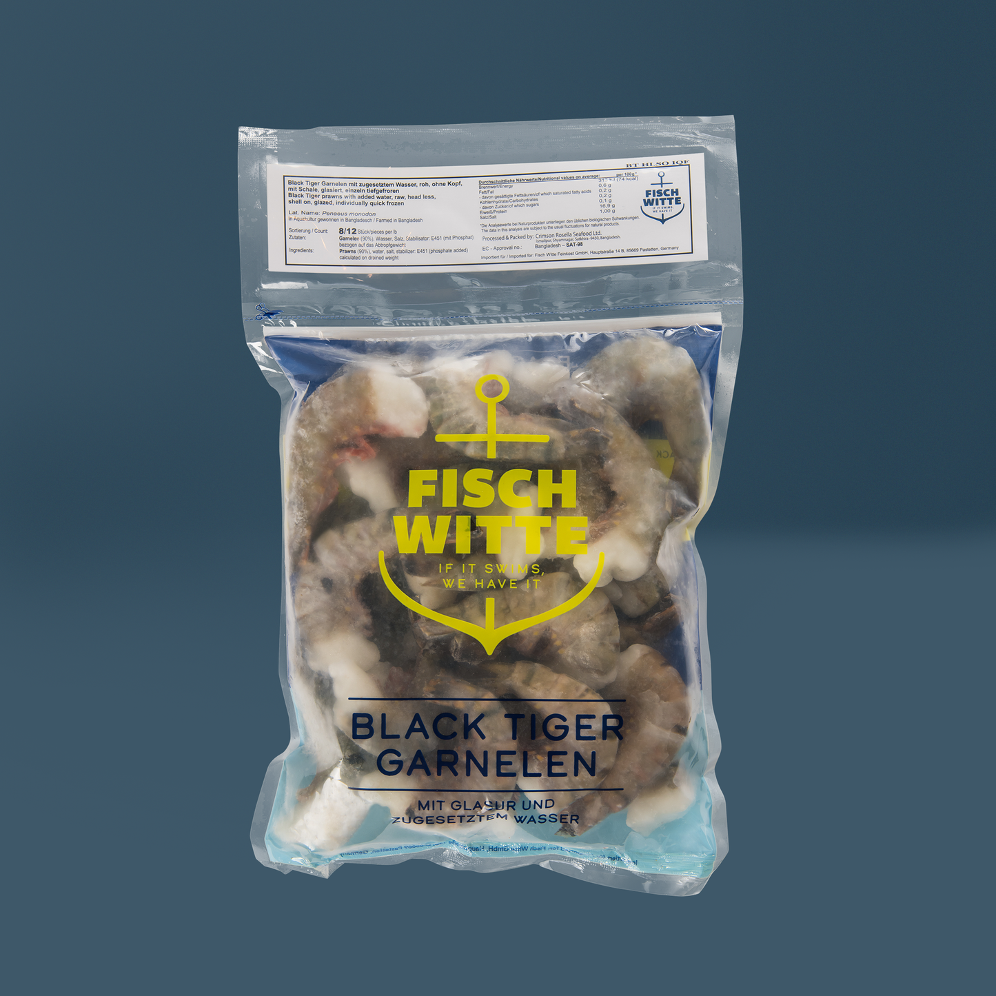 Black Tiger Garnelen 8/12